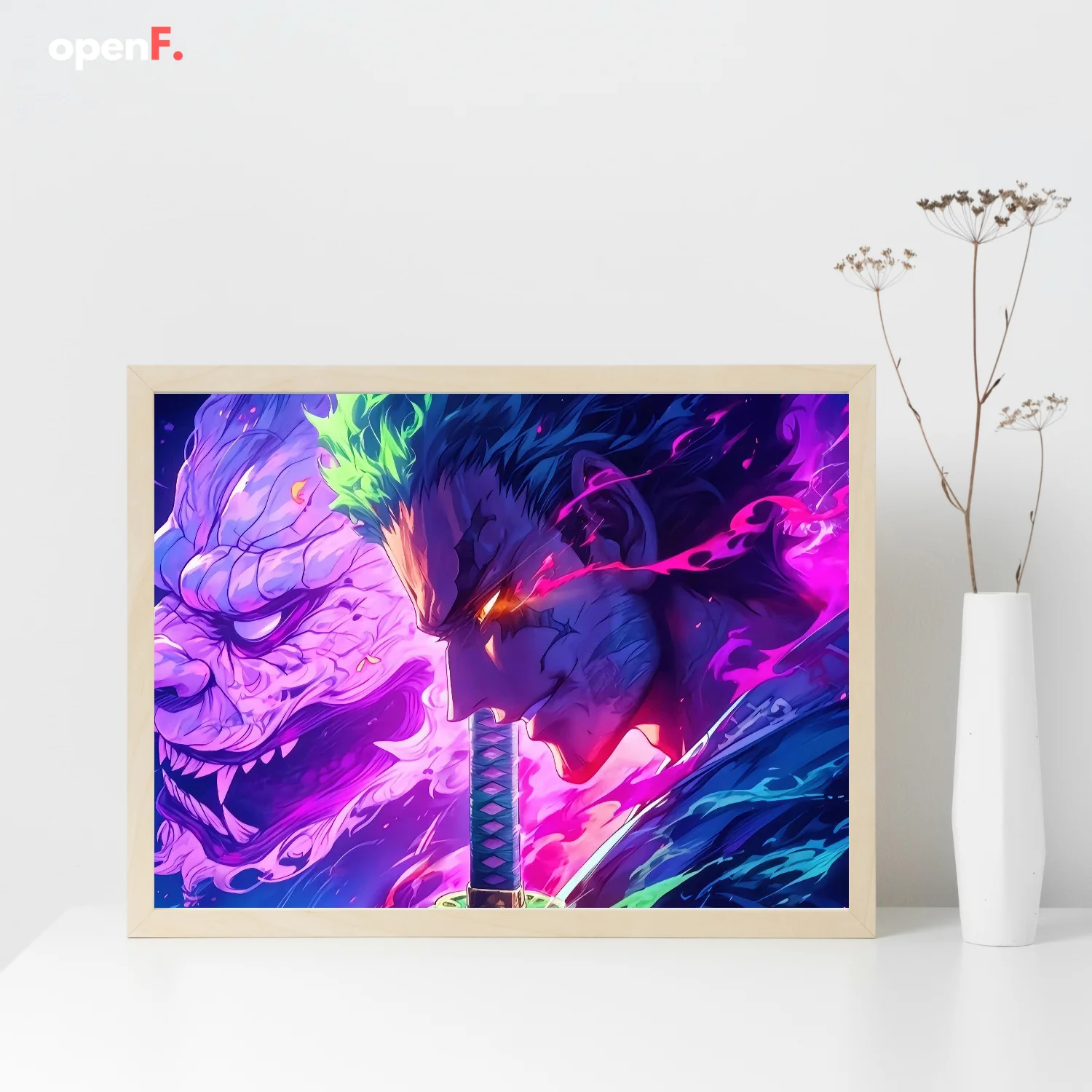 

LED Anime Figure Night Light painting, wooden photo frame for game room decorations,unique Rechargeable Lamp gift for Boyfriend