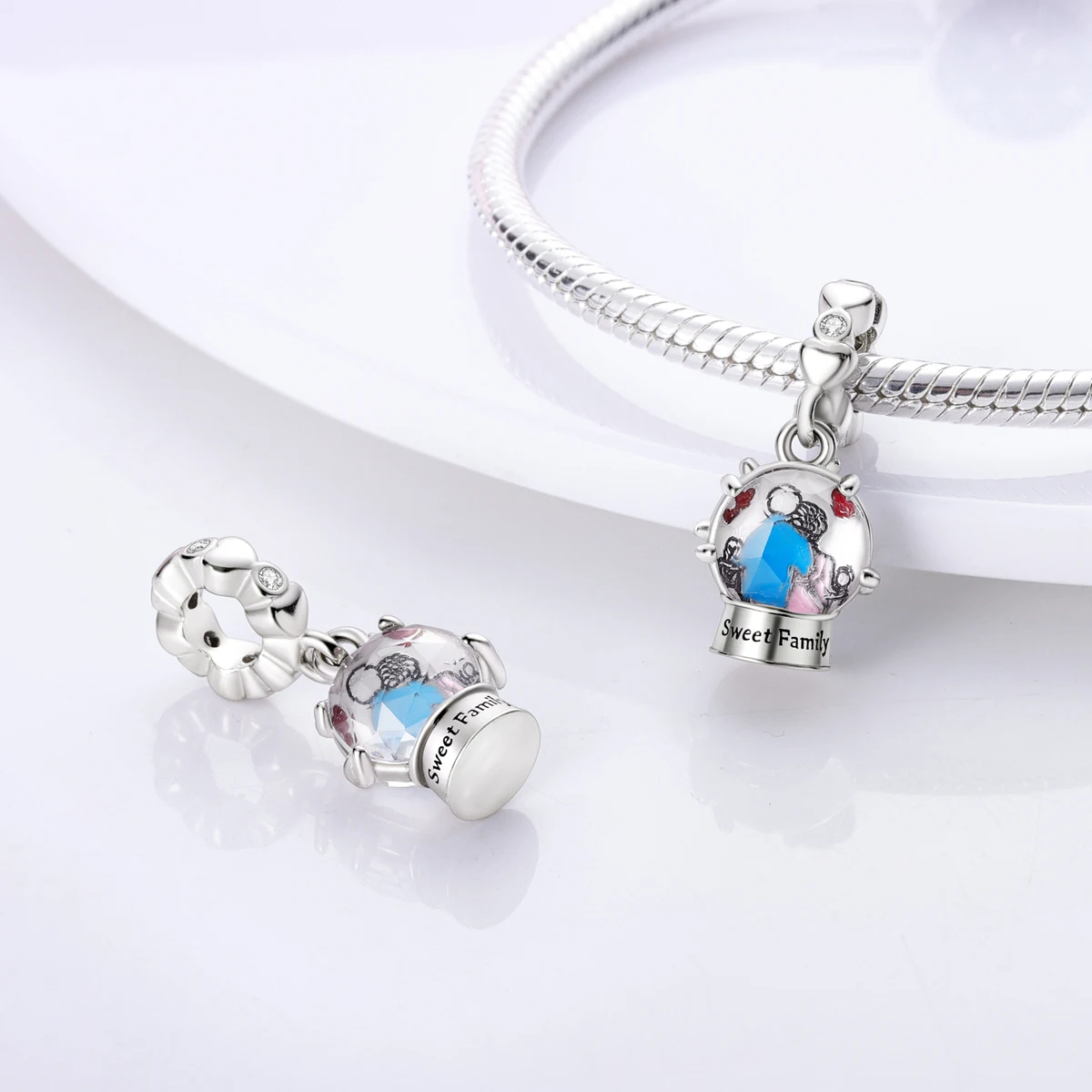 925 Sterling Silver Bead Claw Charms Fit Original Pandora Bracelet Necklace Jewelry Making Gift For Women