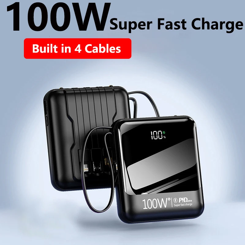 

Пауэрбанк, 100 Вт, 20000 мАч, для Huawei P40, внешний мини-аккумулятор, портативное Внешнее зарядное устройство для iPhone, Xiaomi