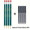 Plastic Mechanical Automatic Pencil 2.0 Replaceable Black Refill Color Lead Sharpener Hexagonal Barrel For Writing 12 Color 2