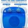 Home Portable Washing Machine for Apartments, Dorms, and Tiny Homes with 8.8 lb Capacity, 250W Power, Wash and Low Agitatio 3