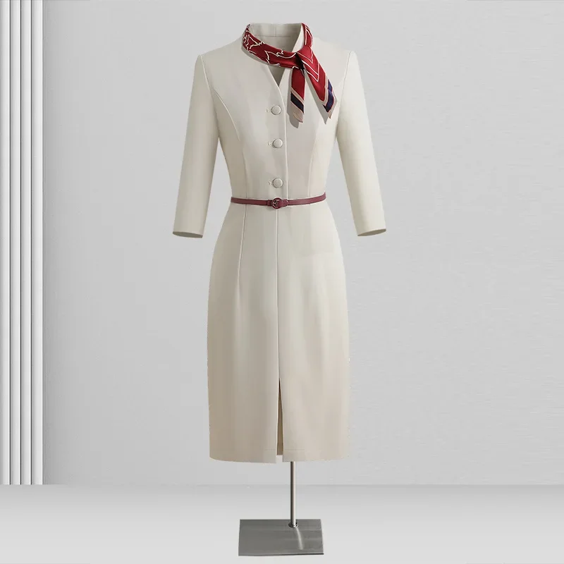 女性のためのエレガントなプロのドレス,プロの服,美容院,作業服