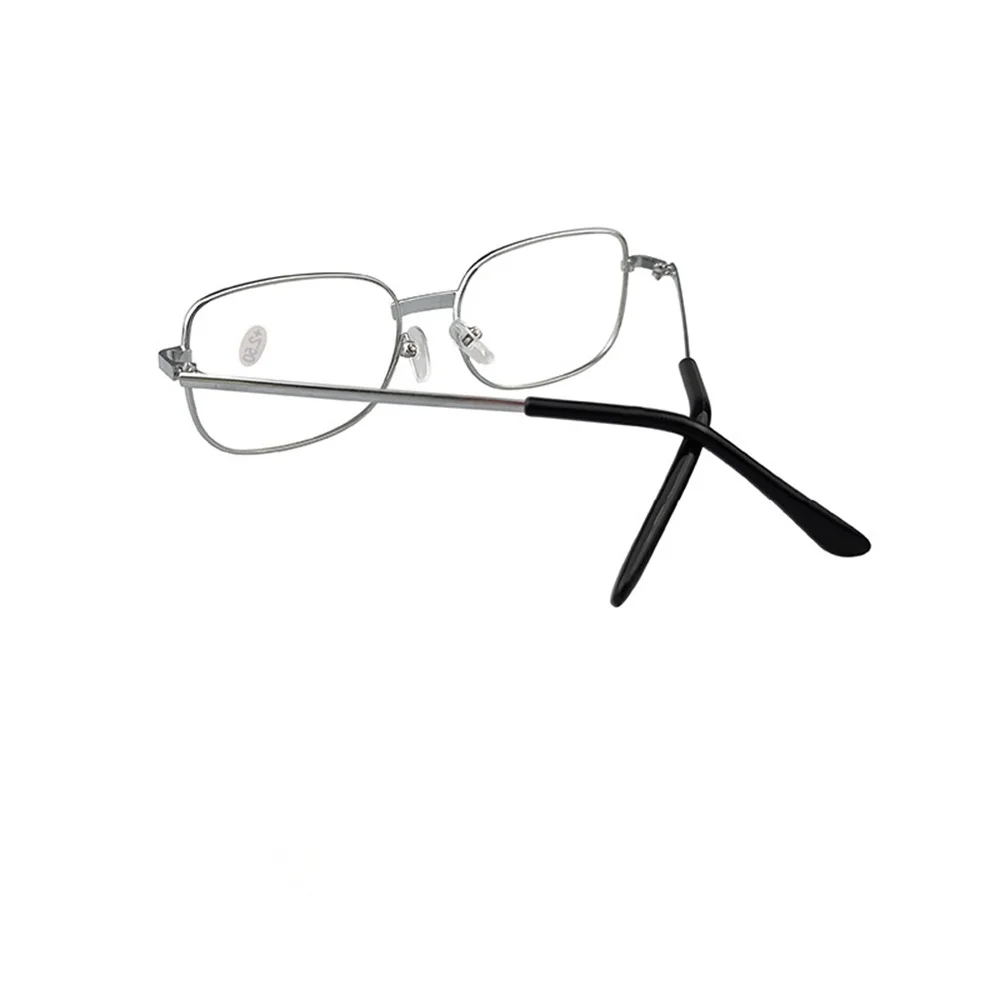 KLASSNUM Men Magnifing Reading Glasses Metal Square Frame Presbyopia Glasses Gold Silver Color Plus +1.0 2.0 2.5 3.0 4.0 Glasses