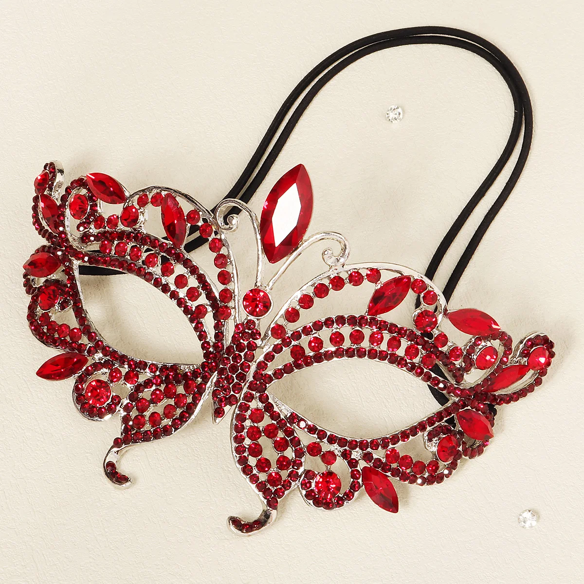 Luxuriöse Schmetterlingsmaske für Frauen, funkelnde Strass-Maskerade, Party-Maske, Schmuck, Accessoires, Halloween-Kostüm, Kopfschmuck – Detail 4