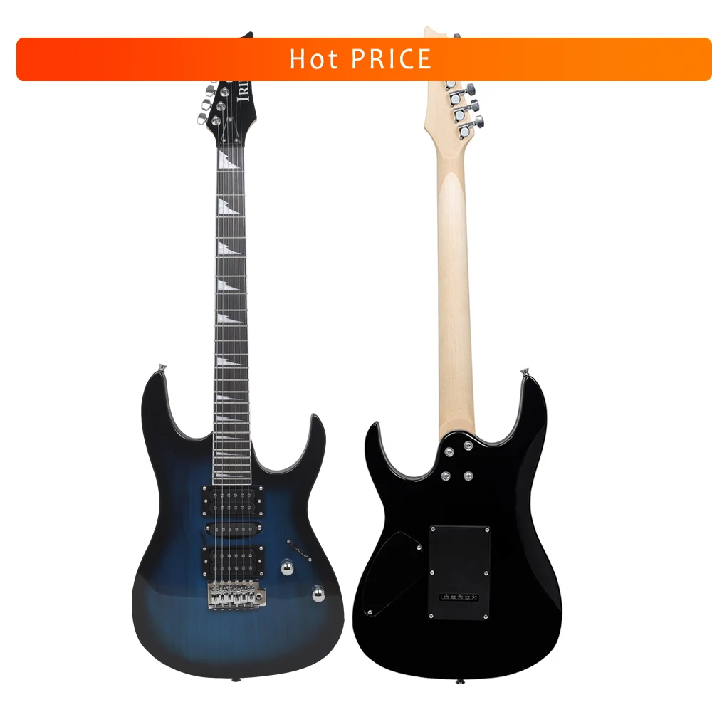 IRIN エレキギター　軽量級 6弦エレキギター,フレットメイプルネック,バッグチューナー付きエレキ