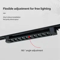 3-wire Long LED Track Light 10W 20W 30W 40W LED Flood Grille Guide Lamp Spotlight Indoor Lighting Fixture Home Decor Floodlight 2