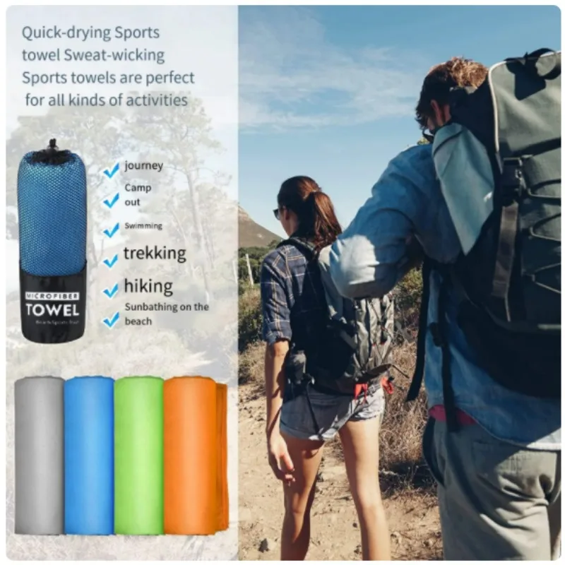 Microfiber Towel Sports Quick-drying Swimming Beach Towel Bath towels Camping Towel for Backpacking Hiking Lightweight Gym Yoga 6