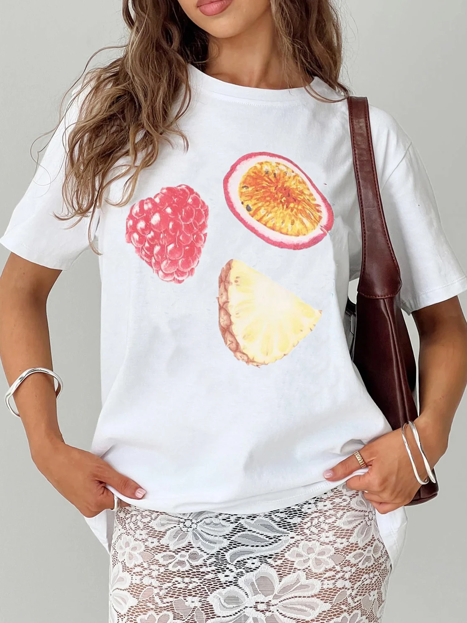 Women s Casual Loose Fit Summer Tunic Top with Floral Print and Short Sleeves Round Neck Tee Shirt for Everyday Wear