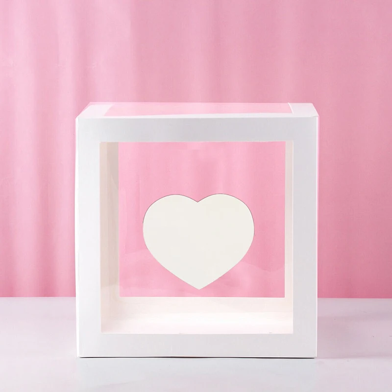 Clear Balloon Box for Baby Shower, Birthday, or Wedding Party Decorations