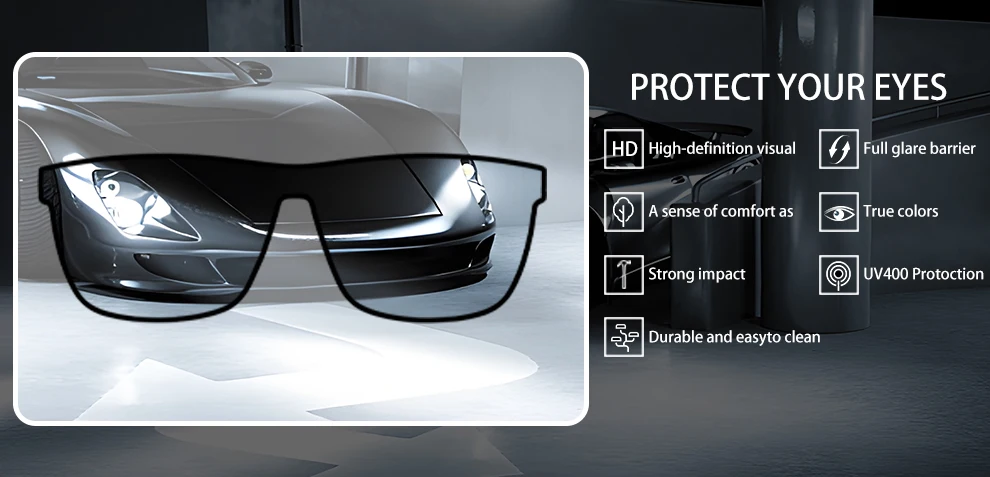 Ravenisa Mode Hohe Qualität Marke Neue Polarisierte UV400 Sonnenbrille Männer Frauen Quadratische Matte Rahmen Gläser – Detail 15