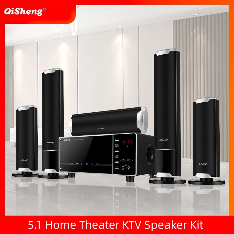 

New 100W High-power Home TV Living Room KTV Bluetooth Speaker Surround Sound Subwoofer Speaker 5.1 Home Theater System Audio Set