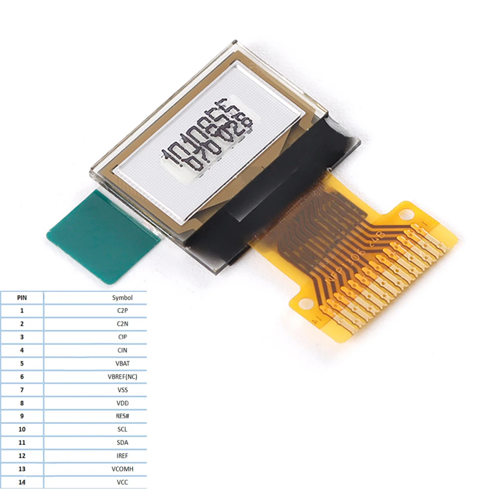 0.49 ġ OLED ũ ÷ 64*32 IIC ̽ SSD1306 ̺  14pin