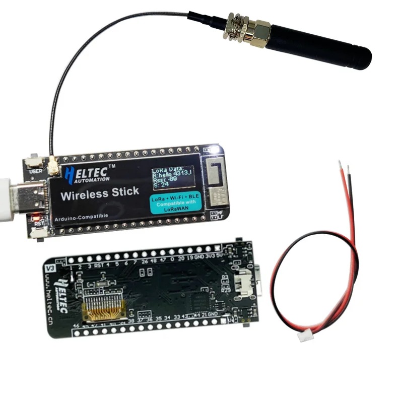 

Helte IHeltec Meshtastic Lora Wireless Stick V3 esp32 lora/wifi lora Development Board with oled display 433HMZ/868MHZ/915MHZ