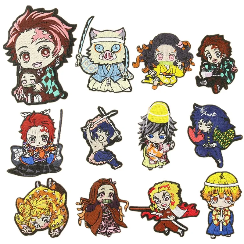 3D Embroidered Demon Slayer Badge DIY Bags Clothes Sewing Patch Kamado 3D Embroidered Demon Slayer Badge DIY Bags Clothes Sewing Patch Kamado