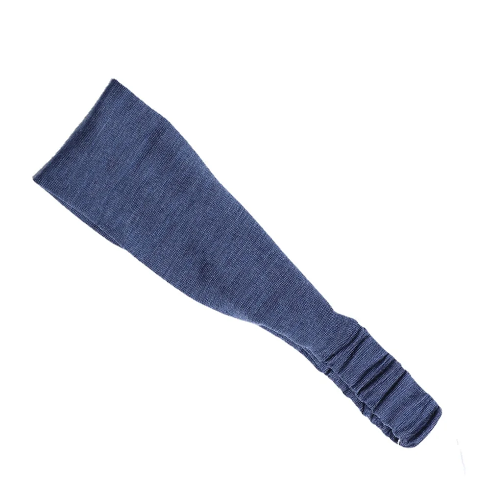 100% Merino Wool Headband Workout Sweatband for Women Men Non Slip Moisture Wicking Breathable Warm Hair Bands Running Yoga 4