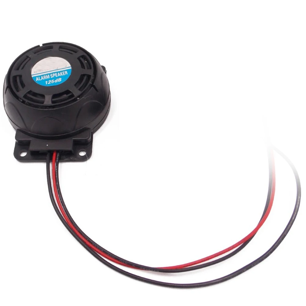105-125dB Motorcycle Burglar Alarm Dual Remote Control Alarm Horn Anti-Theft Security System 12V