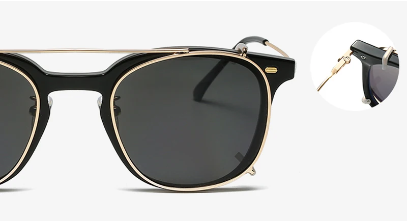 Swanwick lunettes de soleil carrées hommes polarisées tr90 femme mode clip sur femmes lunettes de soleil en métal rétro vintage dames_voghion.com