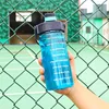 3 Liter Water Bottle with Straw 2L 1L Large Big Motivational  BPA Free School gym Sports Drinking Bottle 4