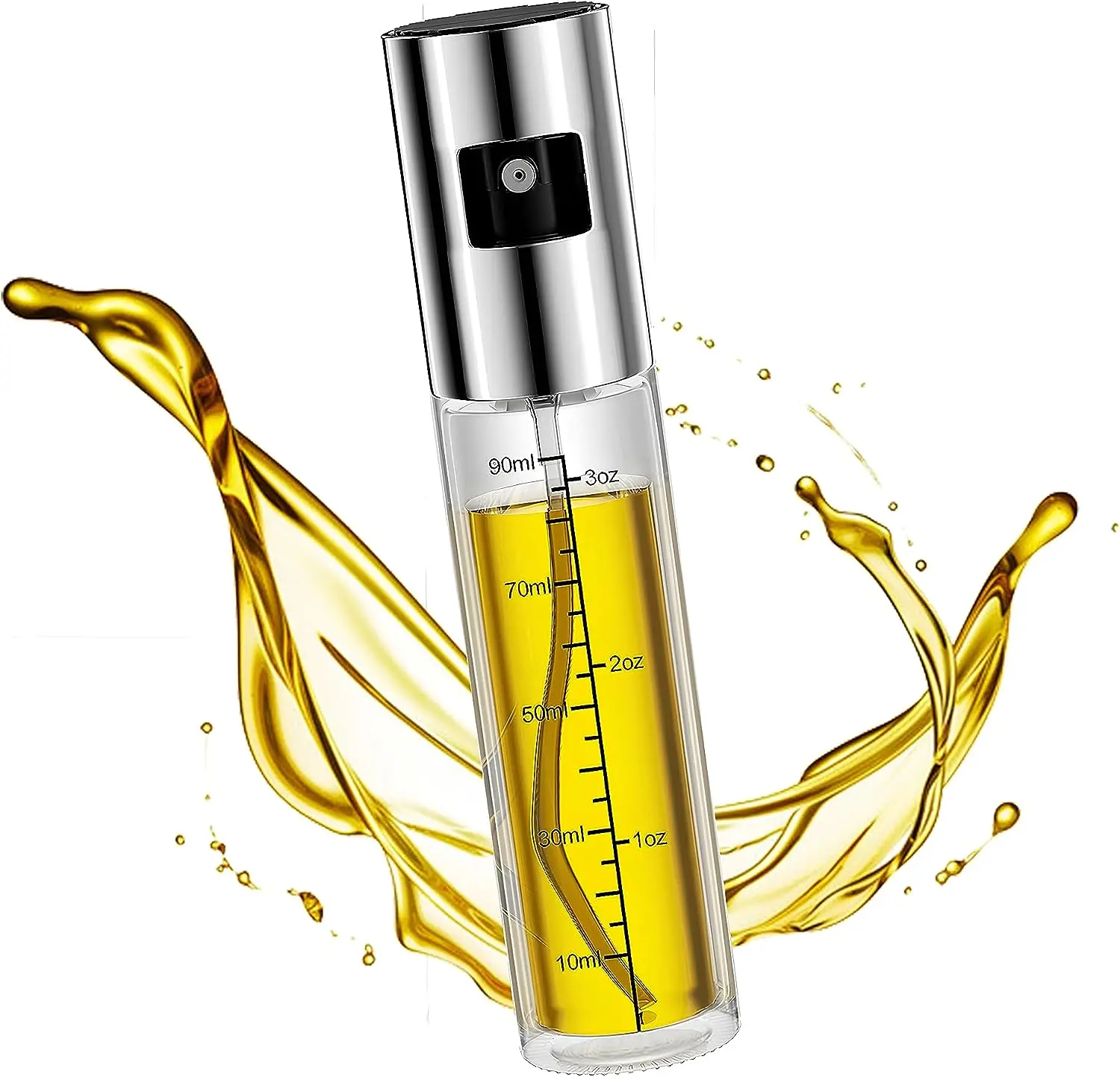 Glass Spray Bottle Kitchen Tool Spray Oiler Seasoning Condiment Bottle Pump Oil Pot Leak-Proof Grill BBQ Sprayer Oil Dispenser