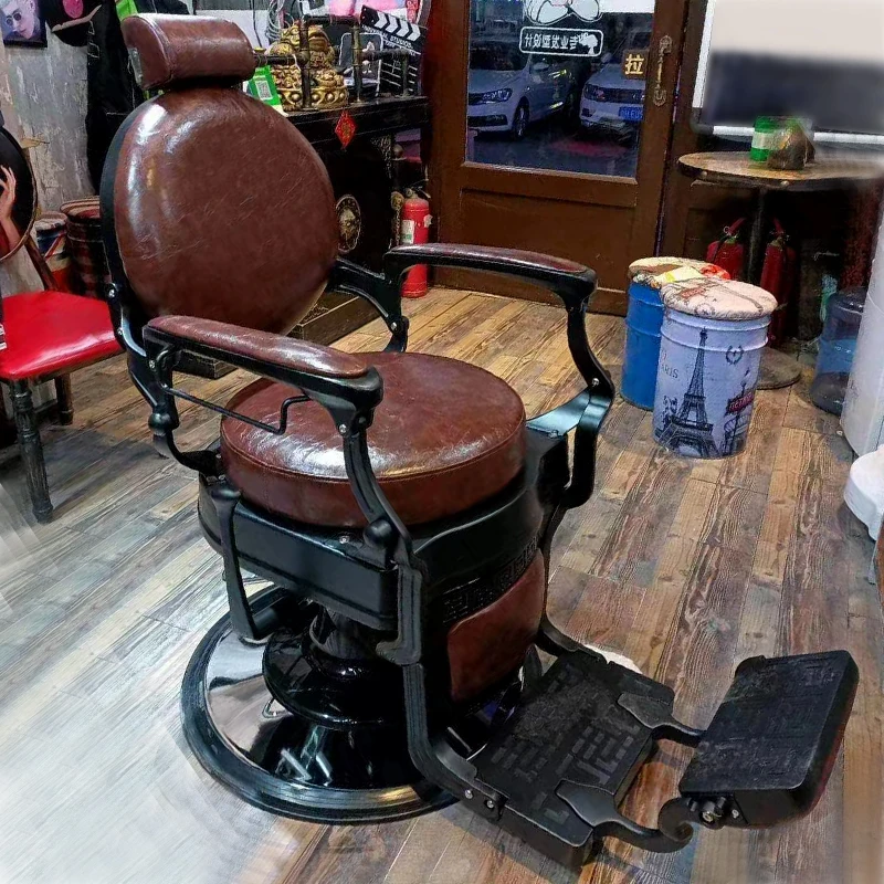 Professional Swivel Vintage Barber Chair Esthetician Reclining Manicure Hairdresser Spa Armchairs Facial Lounge Stuhl Furniture
