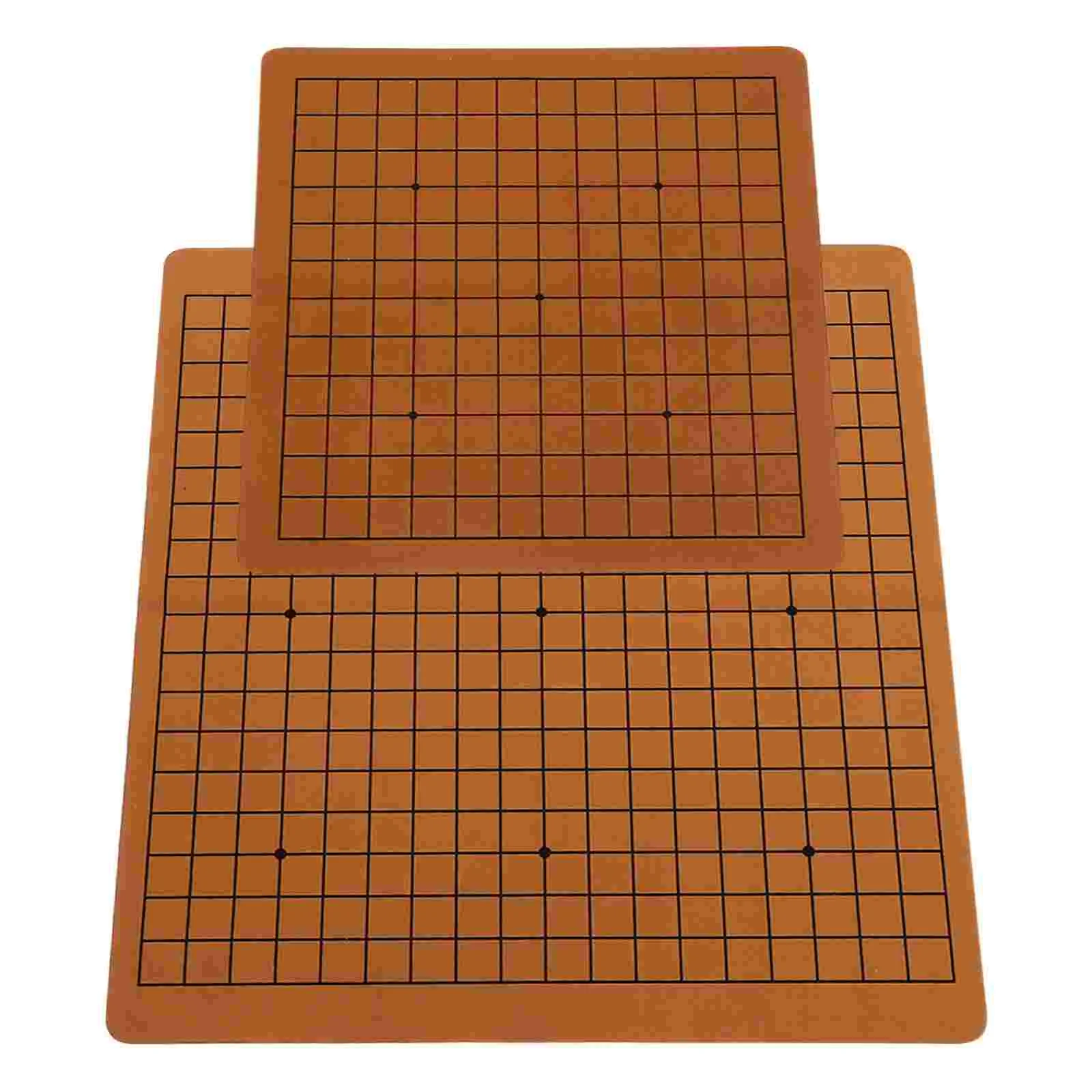 2Pcs Portable Children Go Chess Board Folding Roll-up Chess Board