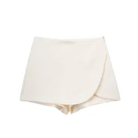 MUJER 2025 jupe-short asymétrique pour femmes rose noir Mini jupe Shorts femme mode taille haute jupes courtes été Shorts décontracté 3