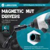 LIBRATON 16x Magnetic Nut Driver Set, SAE Nut Driver for Impact Drill, Deep Nut Driver Set, Impact Driver Bit Set for Car Repair 5