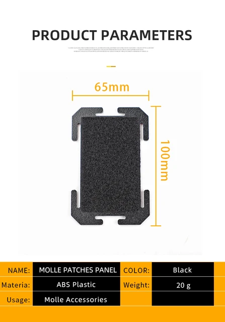 Panel Porta Parches M-Tac 120x85mm: Velcro Táctico Para Mochilas Y Chalecos MOLLE