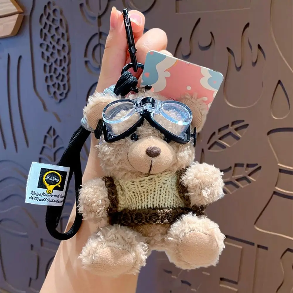 Cartoon Brown Bear Plush Doll Bag Accessory Ornament