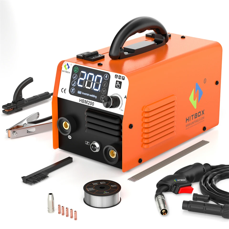 HITBOX 3 in 1 MIG TIG MMA Inverter Welder HBM200