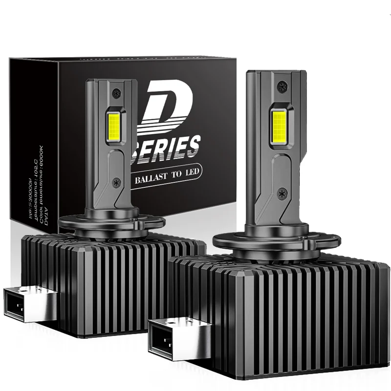 2PCS 30000LM D1S D3S ไฟหน้า 35W D2S D2R D4S D4R D5S D8S LED CANbus โคมไฟอัตโนมัติไฟ LED หลอดไฟสําหรับไฟรถ 6000K Plug & Play 1