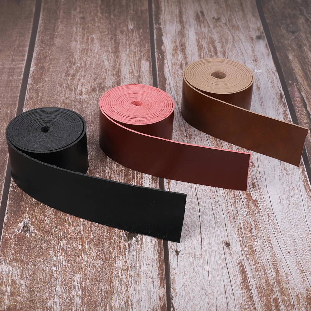 2 Meters DIY Microfiber Leather Crafts Straps Strips Durable Sturdy Glossy Leather Accessories for Belt Handle Crafts Making