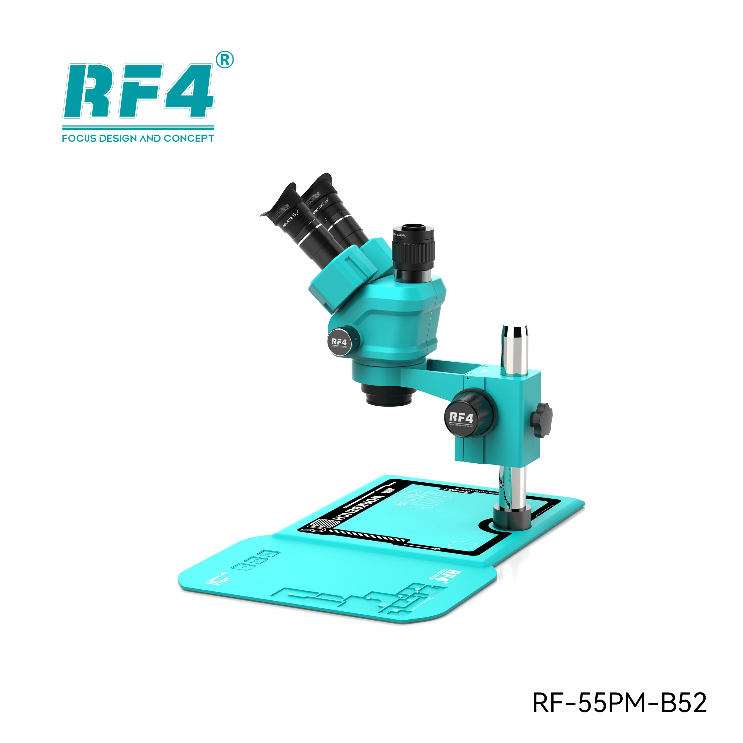RF4 6.5-5.5X 방진 시스템 광시야 줌 삼안 실체 현미경 4KC7 HDMI USB 카메라 휴대폰 납땜 PCB 수리