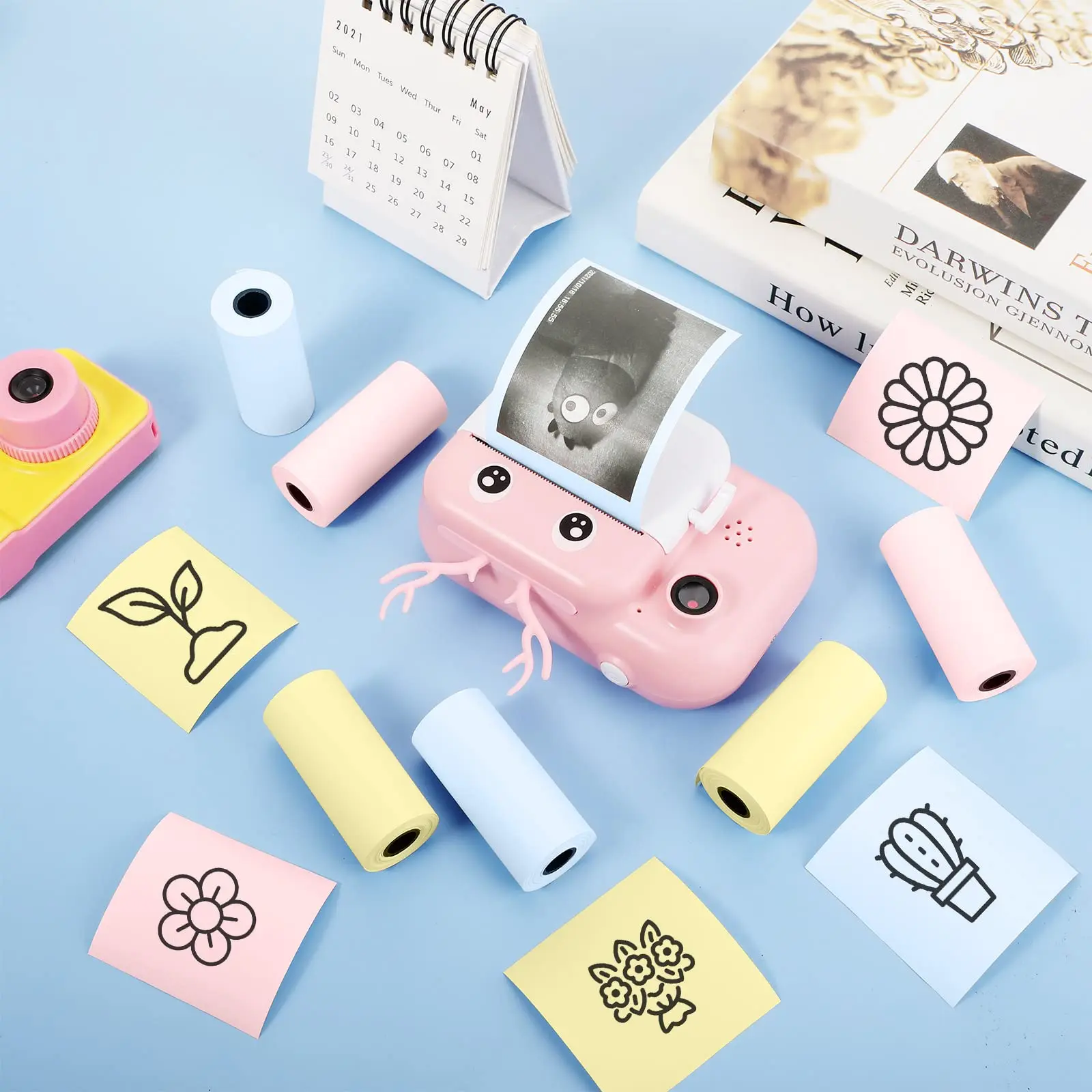 Mini Printer Thermal Paper Label Sticker Colorful Adhesive Self-adhesive Paper For Wireless Bluetooth Photo Inkless Printer 57mm