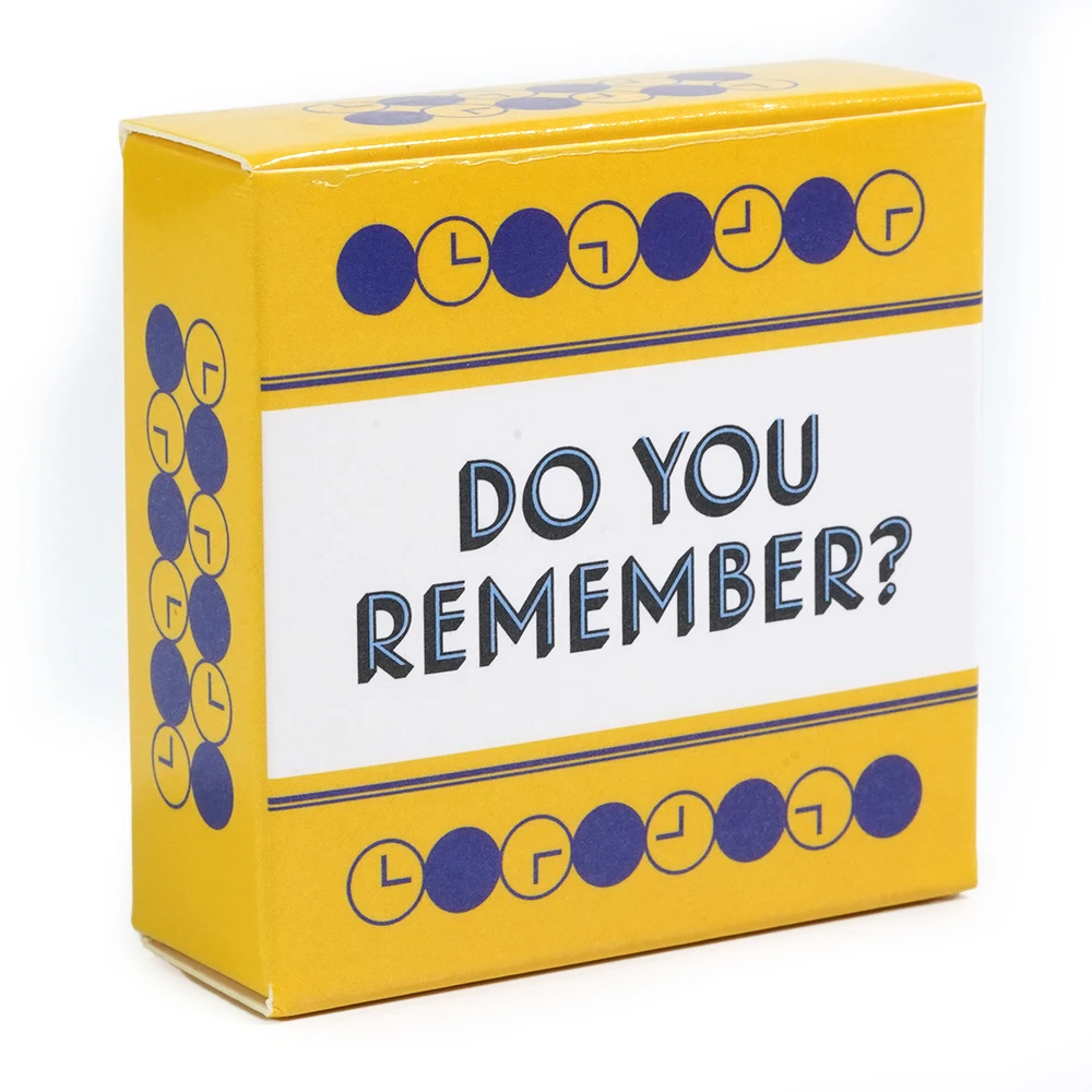 Do You Remember Card Game After Dinner 50 Questions To Share Memories Conversation Game For Family And Friends Gift