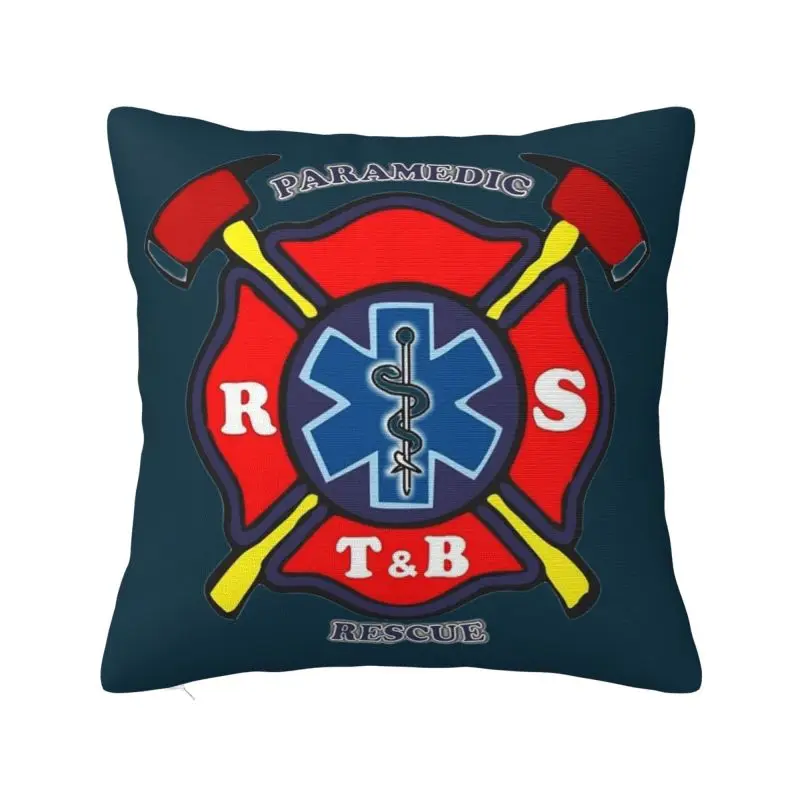 

Firefighter Modern Throw Pillow Covers Living Room Decoration Fireman Fire Rescue Sofa Cushion
