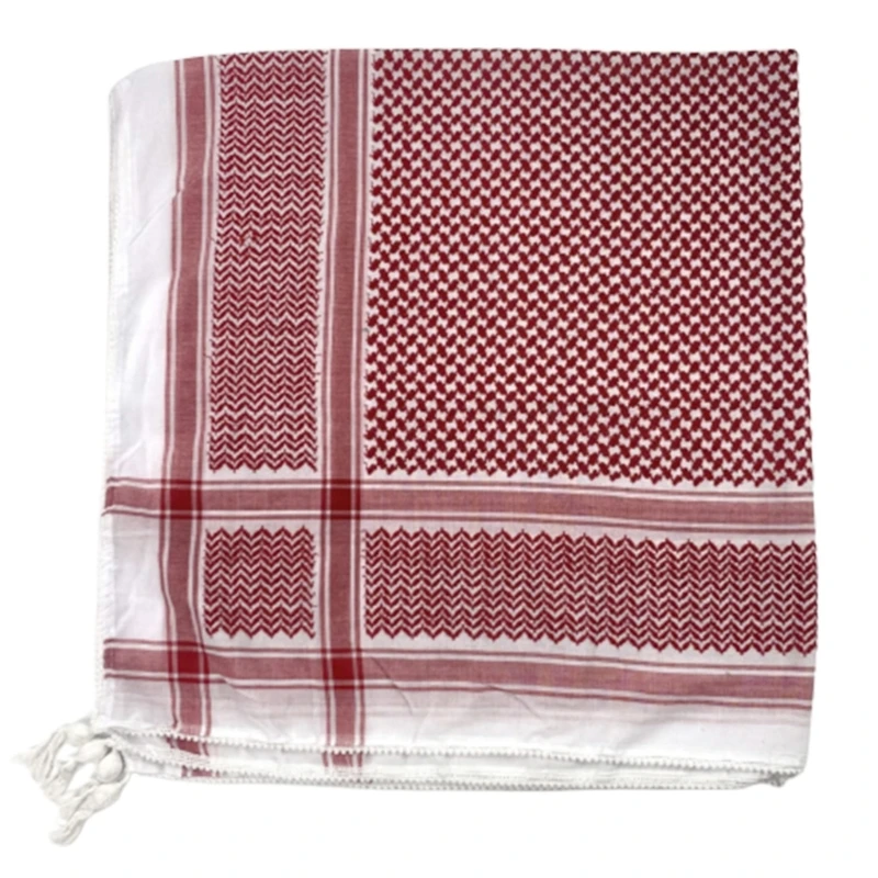 Lightweight Adult Jacquard Pattern Scarf Multi-purpose Headscarf Adjustable Religious Scarf Outdoor Sunproof Headwrap
