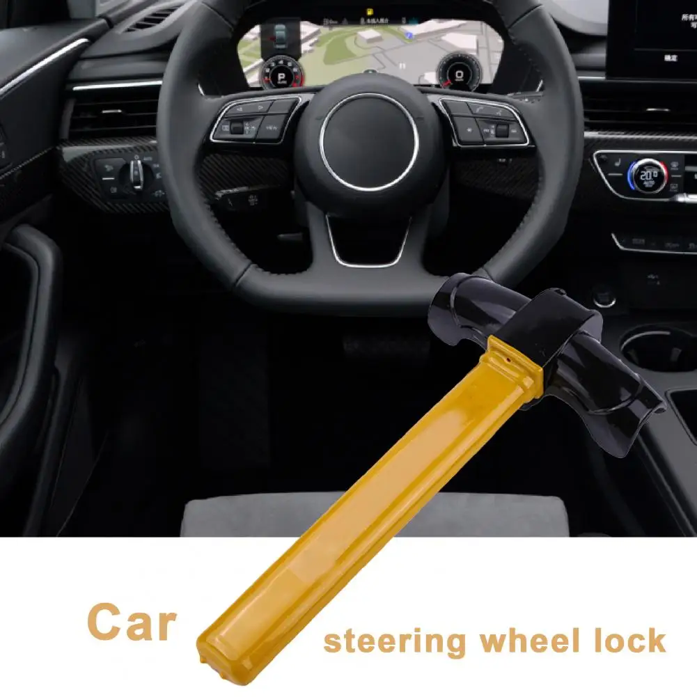 Universal Car Anti-theft Steering Wheel Lock T Shape Sturdy Heavy Duty Steering Wheel Lock For Vehicles