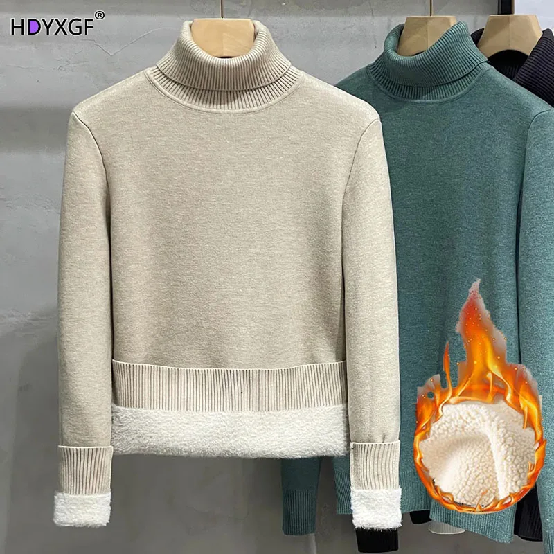 

Fall Winter Outfits For Women Turleneck Sweater Korean Fashion Soft Thicken Slim Knit Pullover Casual Lazy Style Thermal Jumper