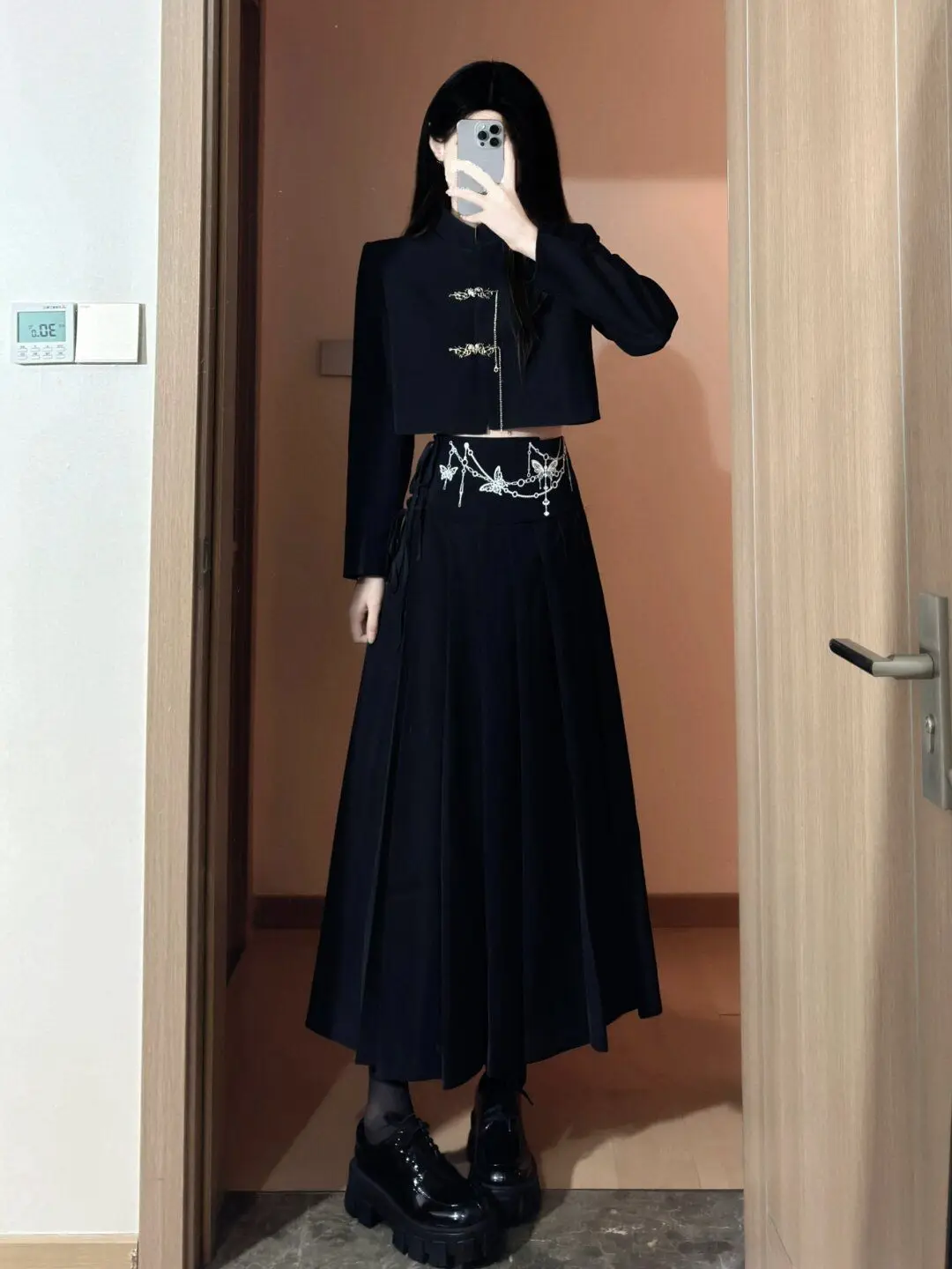 

Women’s Clothing National Style Improved Cheongsam Skirt French Style Elegant High-End Feel Two-Piece Dress 2024 Spring Style