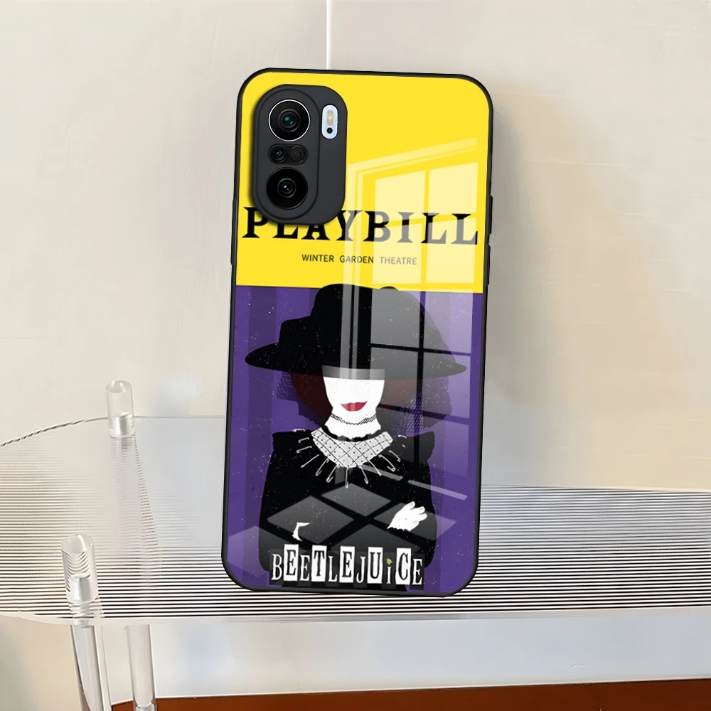 thumbnail image 1 of Funda de teléfono con manual B-Beetlejuices para Redmi 13 12 13c 12c Note 13 Pro Plus 11 12 Pro 10 12s 11s, cubierta trasera de vidrio templado, 1 of 5
