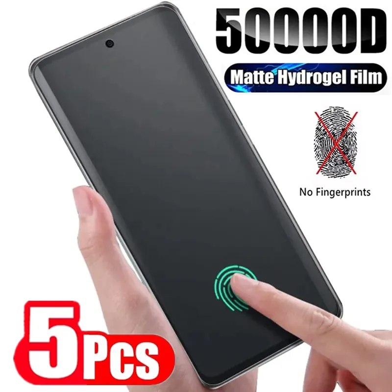 

5PCS Matte Hydrogel Film for Samsung S20 S21 S22 S23 Ultra FE S8 S10 S9 Plus Screen Protector for Galaxy Note 20 Ultra 9 10 Plus