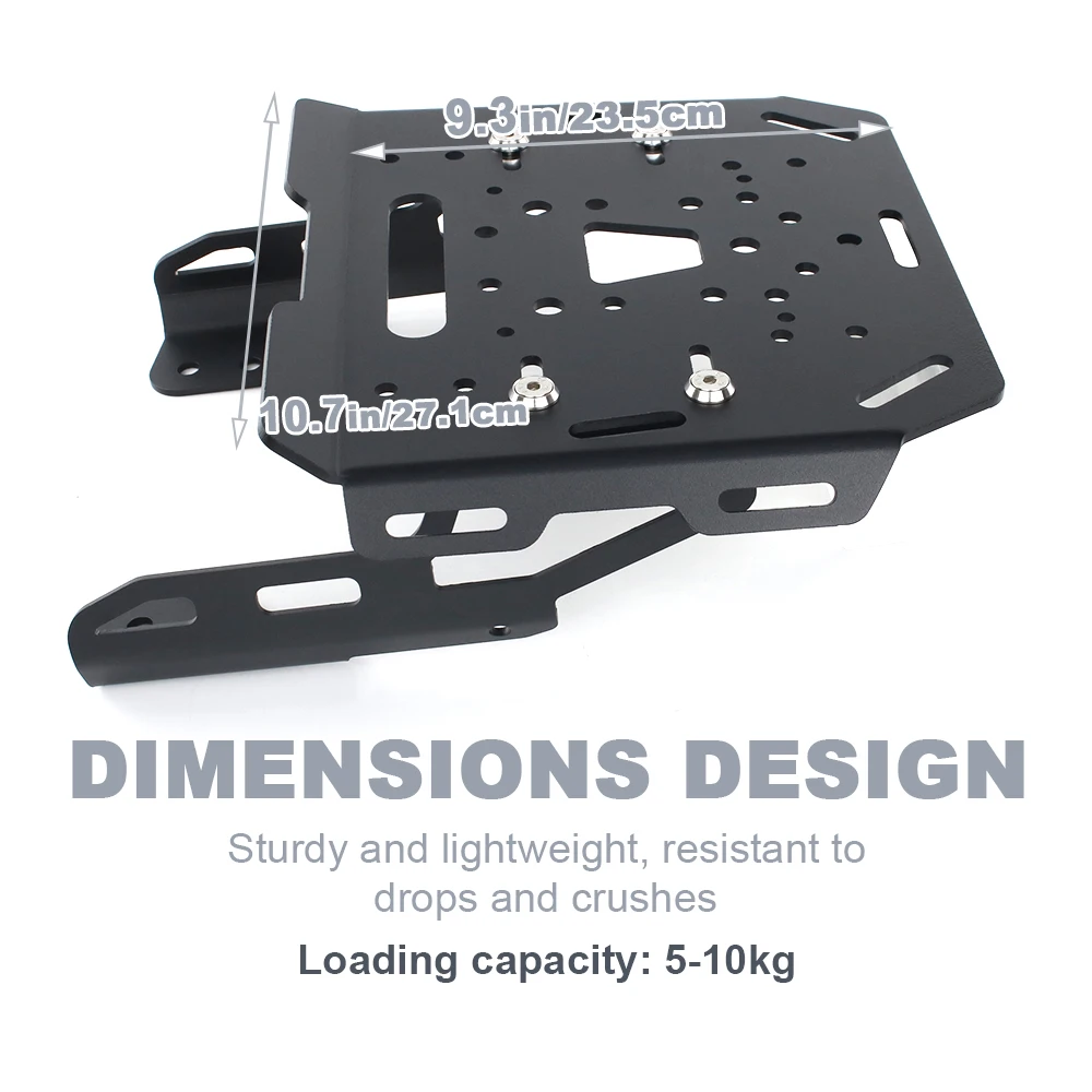 Motorcycle Rear Rack & Saddlebag Supports For Husqvarna Svartpilen/Vitpilen (200-401) | Steel Luggage Carrier For Long Trips