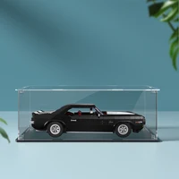 Acrylic display box for lego 10304 display case for Camaro Z28 building block dustproof clear model car storage box 39x18x14cm 2