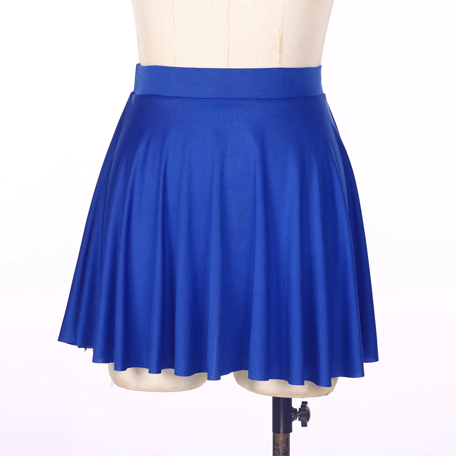 Womens Sexy Ruffle Skirt Casual  Solid Color Elastic Waistband Flared Skirts Loungewear Homewear Sportwear Party Dance Clubwear 4