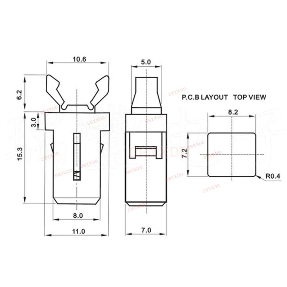 10 stücke Mülleimer Kunststoff Lock-Verriegelung Schalter Ersatz Fangen  Kompatibel Touch Deckel Bin Latch Reparatur Clip Schwarz