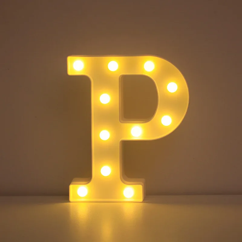 Illuminated LED Alphabet Letter & Number Lamp - Festive Night Light