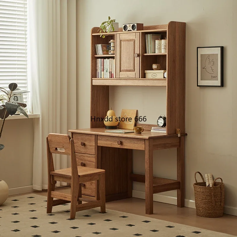 Solid wood children's study table Household sandalwood classic desk