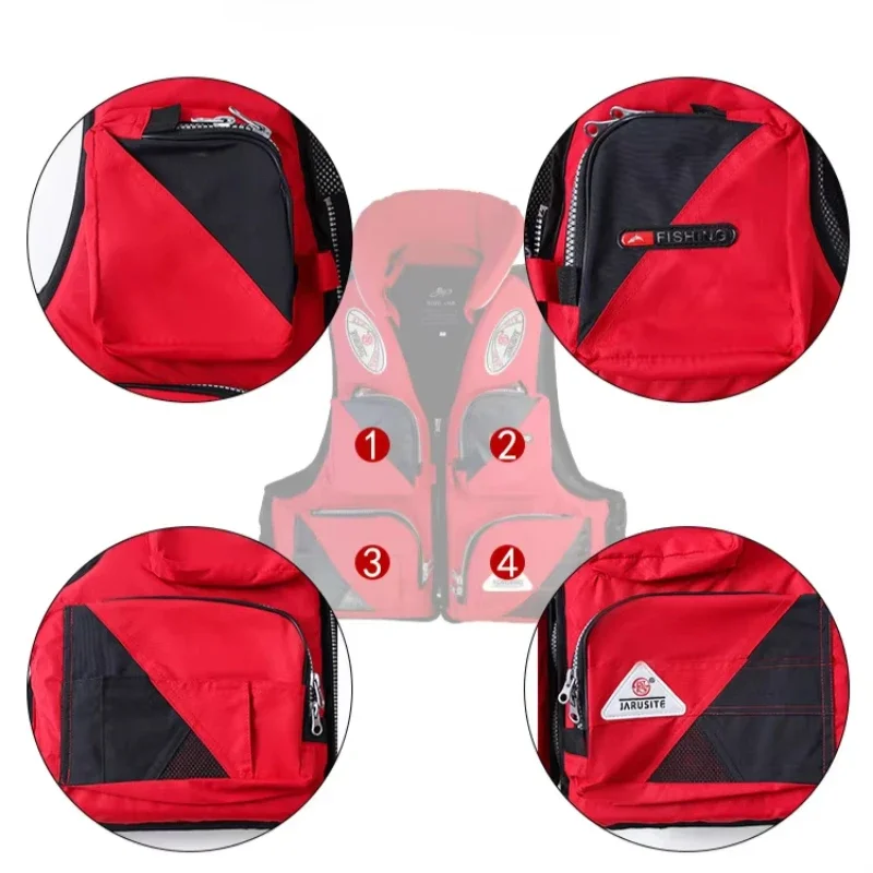 Adult and Children's Surfing Swimming Life Jackets High Buoyancy Fishing Vests Detachable Portable Buoyancy Vests