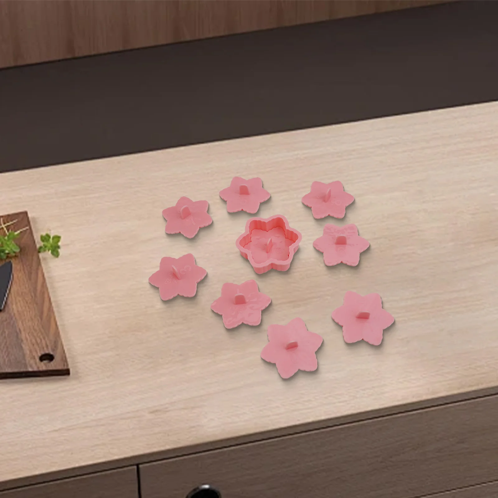 Description Picture 3 of itemChristmas Press-On Cookie Cutter Set - 9pcs Cookie Snowflake Cutters Bakeware Cookie Tools Halloween Accessories